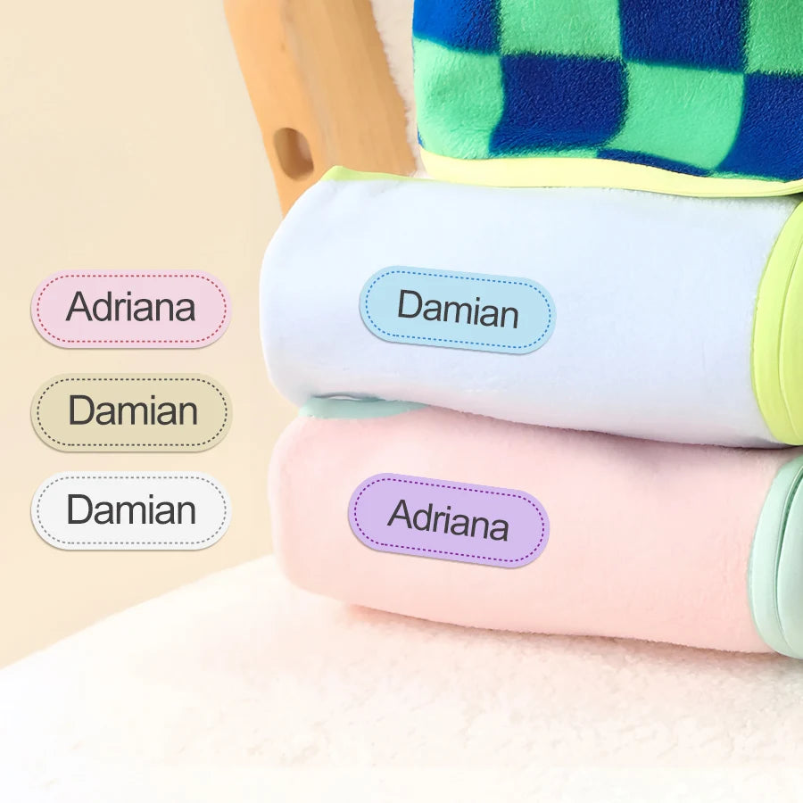 Labels for Ironing-for Cotton-Personalized for School,Sport,Club,Retirement Home,for Clothes,DIY Accessories,Machine Washable