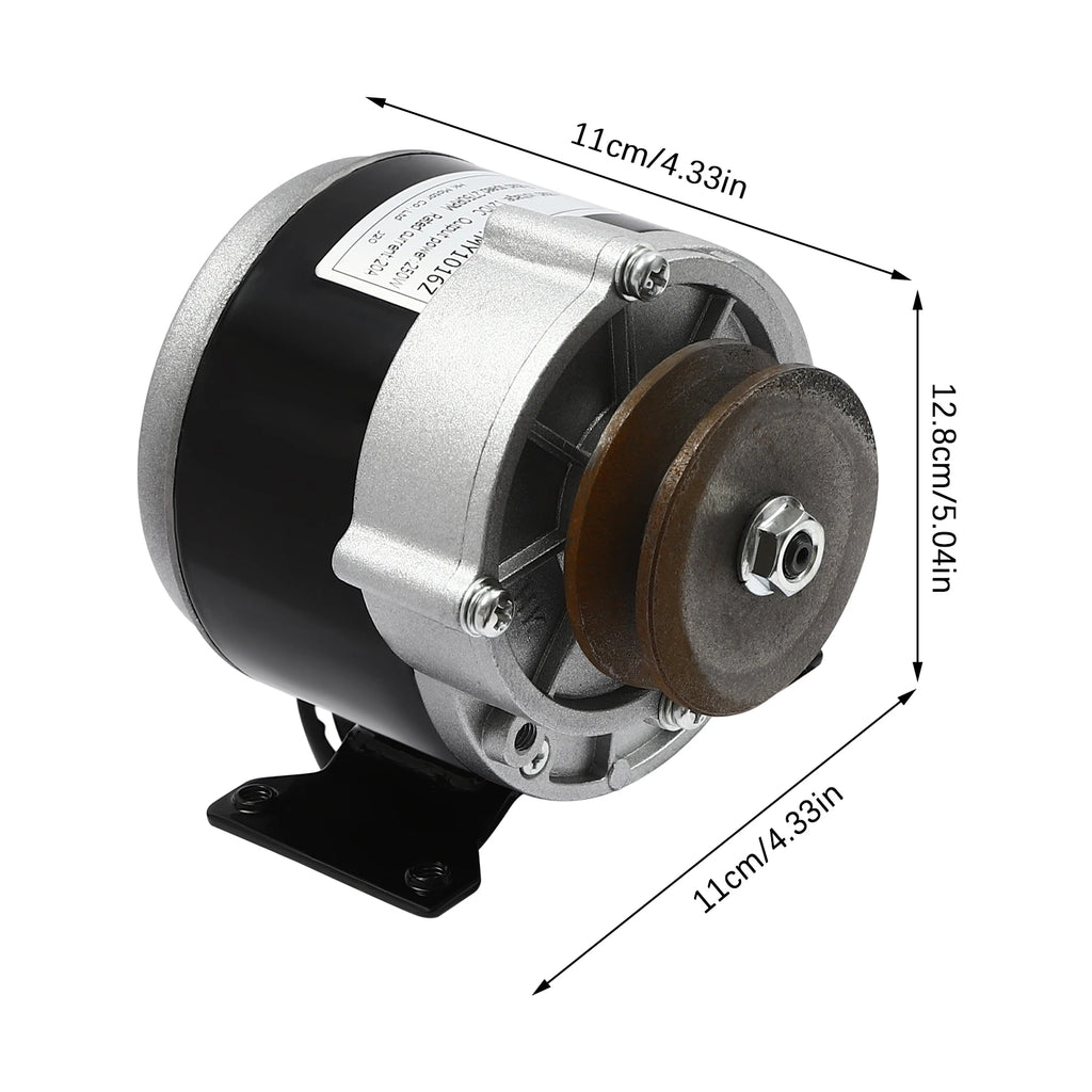 12/24/36v Powerful Electric Motor with Belt Pulley Kit Low Speed High Torque Electric Motor for Various Industrial Uses