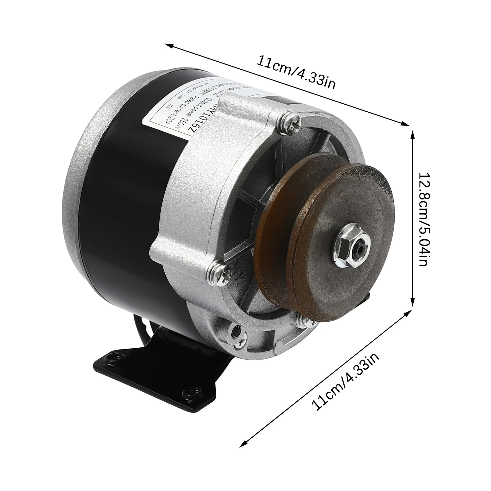 12/24/36v Powerful Electric Motor with Belt Pulley Kit Low Speed High Torque Electric Motor for Various Industrial Uses