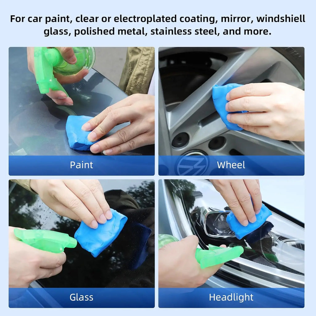 Car Clay Bar -Features exceptional cleaning and adsorption capabilities suitable for deep cleaning and detailing of vehicles