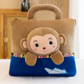 Cute Pillow Quilt Dual-use Pillow Folding Air Conditioning Blanket Car Interior Cushion Pillow 3-in-1 Office Nap Cushion Blanket