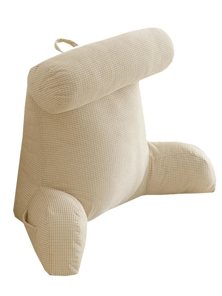 Corn velvet high-end pillow bedside backrest cushion detachable sofa waist cushion soft bag floating window bed backrest pillow