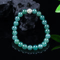 Natural Burmese Jadeite Bead Bracelet Bangle Accessories Carved Gemstone Jewelry Real Jade Amulet Designer Gifts for Women
