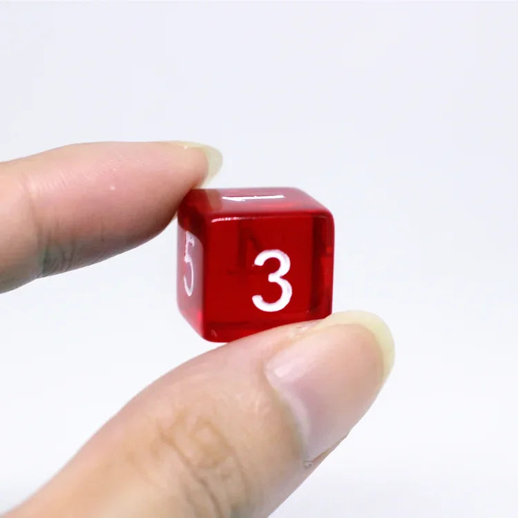 10 Pcs/set Digital Dice Funny Puzzle Game Accessory 16 Mm