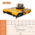 10-60T Wireless Electric Remote Control Heavy Cargo Roller Dolly Moving Transport Trolley for Machinery Workshop Construction