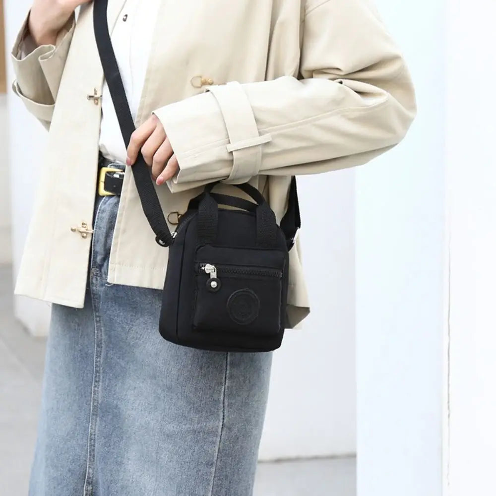 New 2024 Small Shoulder Bags Nylon Women Mobile Phone Bags Mini Female Messenger Purse Lady Wallet CrossBody Bag Woman Hand Bags