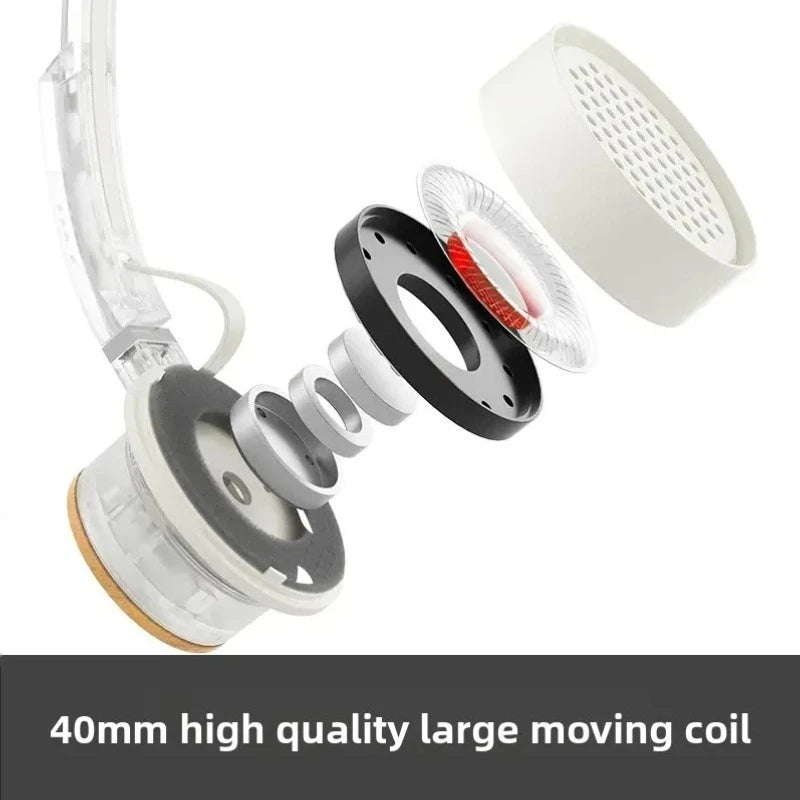 FiiO EH11 Retro Headphones Small Over-Ear Design Headset Bluetooth 40mm Large Dynamic Driver Mechanical Shell Headphones Gifts