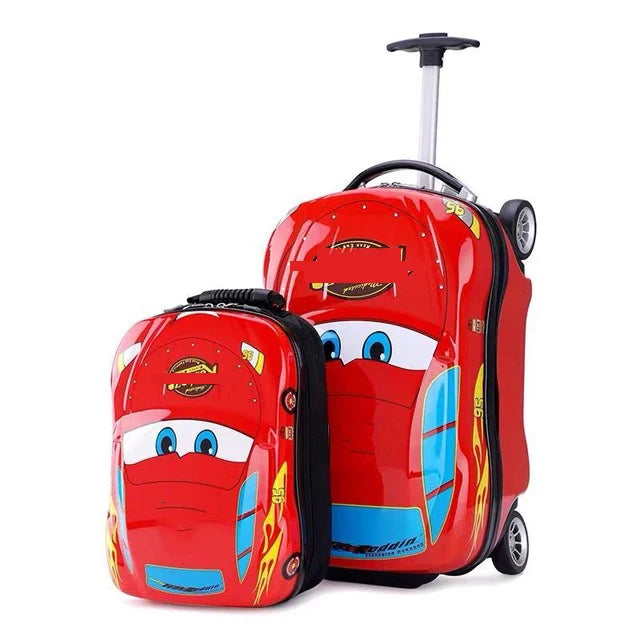 3D Car Kids Suitcase set Travel Luggage Children Travel Trolley Suitcase for boys suitcase for kids Rolling luggage suitcase