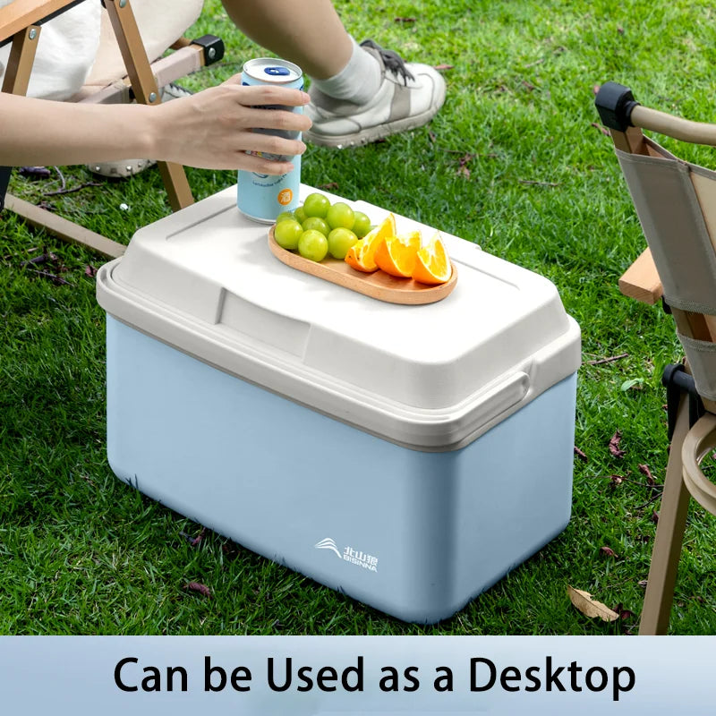 BISINNA Camping Ice Box 6L/9L/15L Portable Fishing Cooler Box Car Fridge Outdoor Beach Fishing Picnic Barbecue Ice Bucket