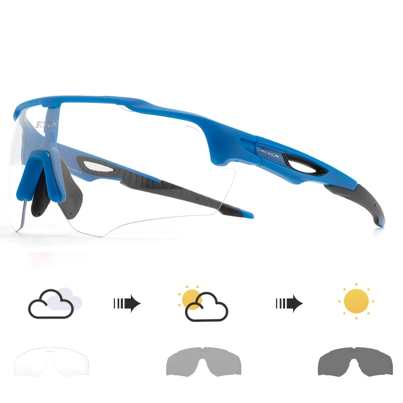 2026 SCVCN New Photochromic Hiking Eyewear Cycling Sunglasses Fashion MTB Glasses Bicycle UV400 Cycle Bike Goggles for Men Women