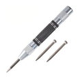 Automatic Center Punch, 5'' Spring Loaded Center Hole Punch, Impact Center Marker Scriber Tool for Metal, Plastics, Wood, Glass