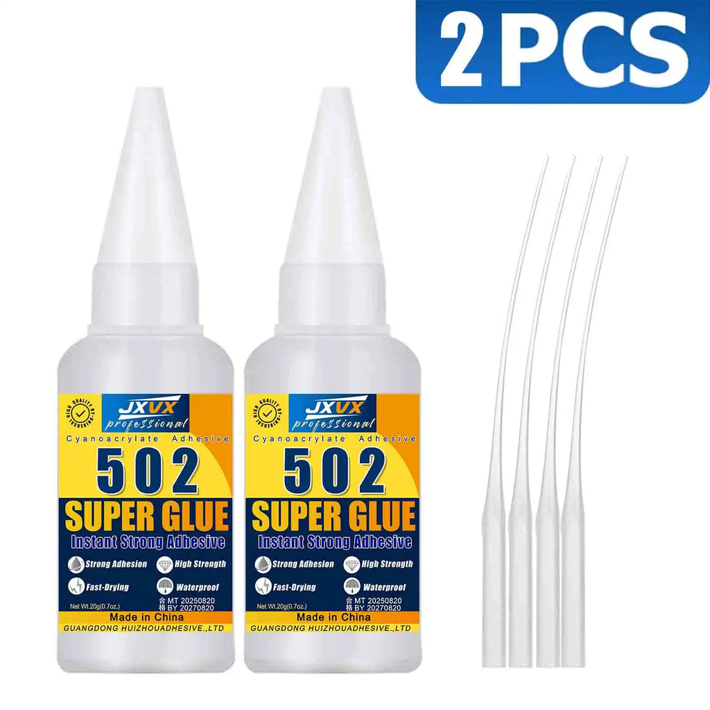 502 Super Glue 10.7oz, Clear Instant Medium Cyanoacrylate Adhesive Liquid for Woodworking Wooden Crafts Furniture Repairs, All Purpose Strong CA Glue for Metal Glass Plastic Ceramic Leather
