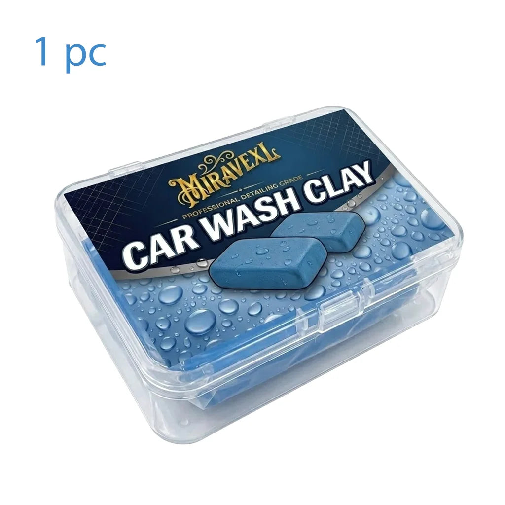 Detailing Clay Bar with Storage Case, Reusable Car Cleaning Clay, Removes Contaminants, Safe for All Vehicle Paint Finishes
