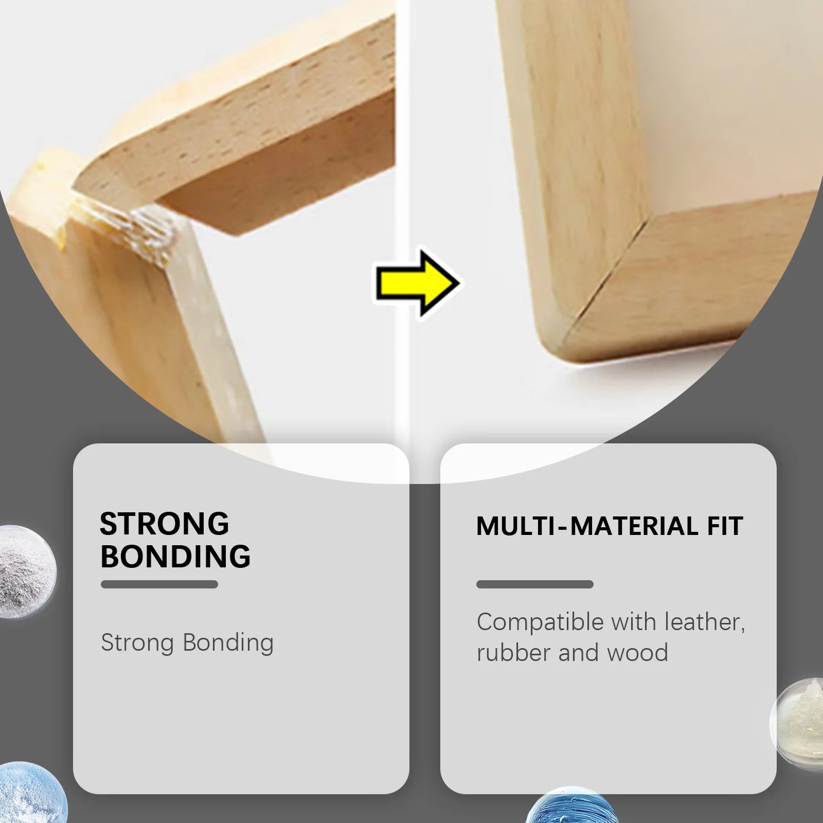 Contact Adhesive Glue Flexible Waterproof Heat Resistant Strong Bond For Furniture Leather Wood Rubber Repair Fast Drying DIY