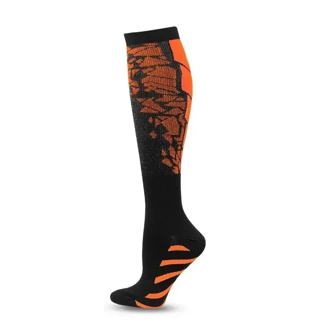 Running Compression Socks Football Hiking Golf Gym 20-30mmhg Gradual Change Nylon Sports Socks Diabetes Pregnancy Varicose Veins