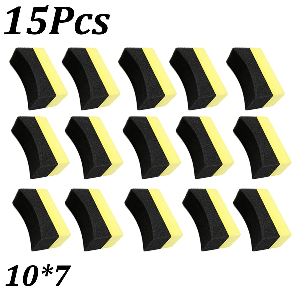 1-30Pcs Car Wheel Polishing Waxing Sponge Brush Tire Cleaning Wiper Sponge Pad Car Wash Wiper Cleaning Tool Car Wash Accessories