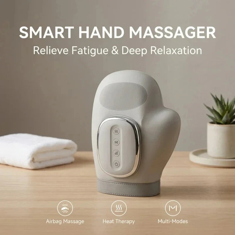 Hand Massager with Airbag Compression Finger Wrist Palm Massage Machine Vibration Glove for Hand Muscle Relax Gift for Frind