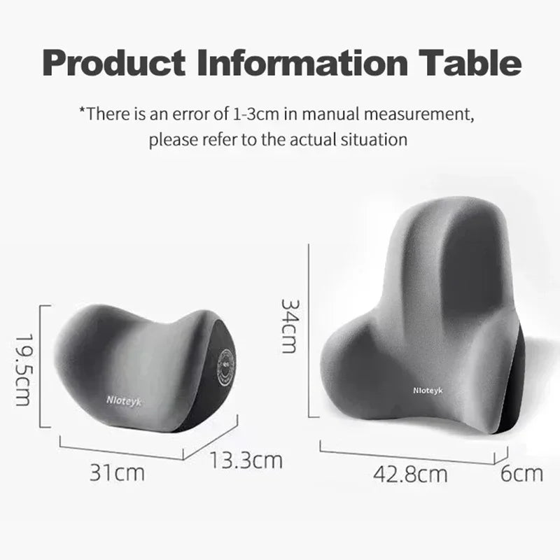 The New Memory Foam Car Neck Pillow Protects the Lumbar Back, Supports the Breathable Headrest, Relieves Pressure