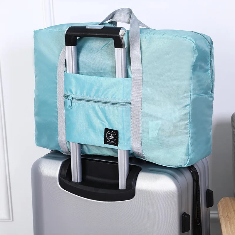 Foldable Travel Duffel Bag for Airlines Carry on Bag for Women and Girls Lightweight Large Capacity Sports Weekend Trip Overnigh