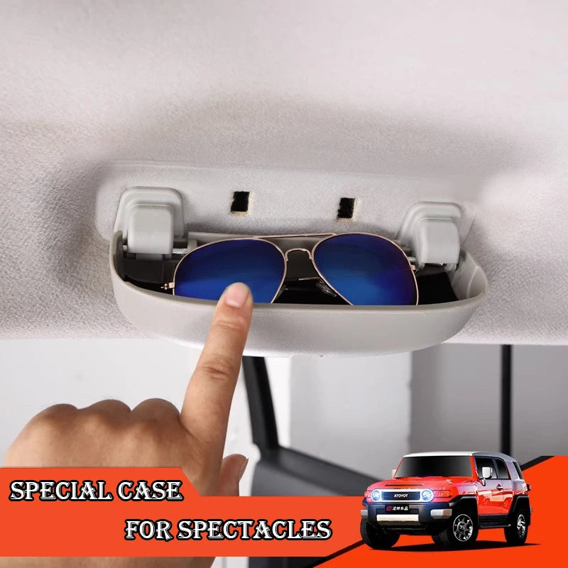 For FJ Cruiser Sunglasses Holder Car Glasses Storage Box, Sunglasses Storage Accessories Protection Storage Box