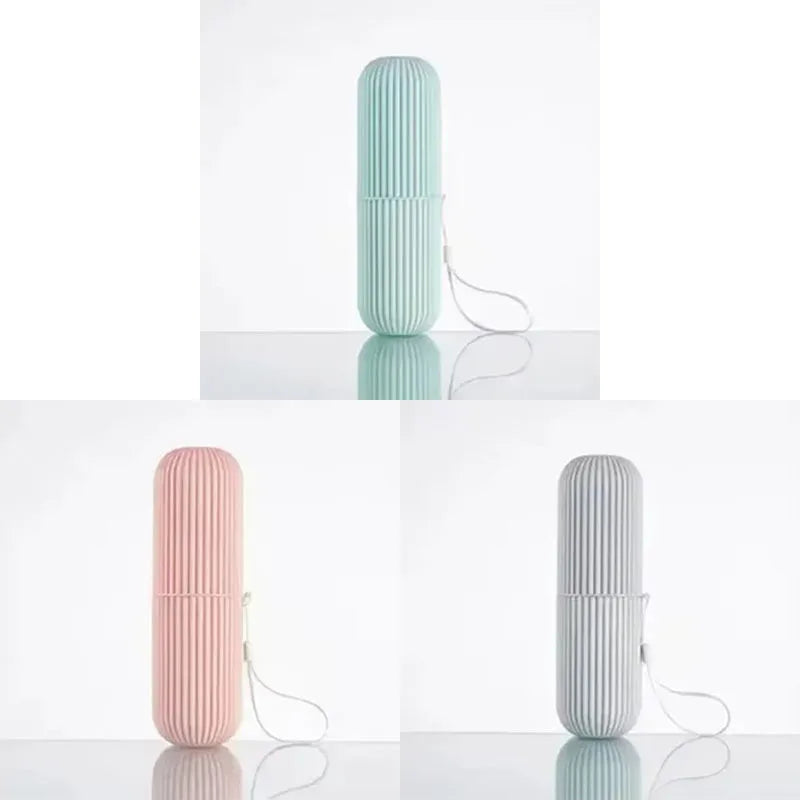 1/2/3/4Pcs Portable Toothbrush Cup Bathroom Toothpaste Holder Storage Case Box Organizer Travel Toiletries Storage Cup