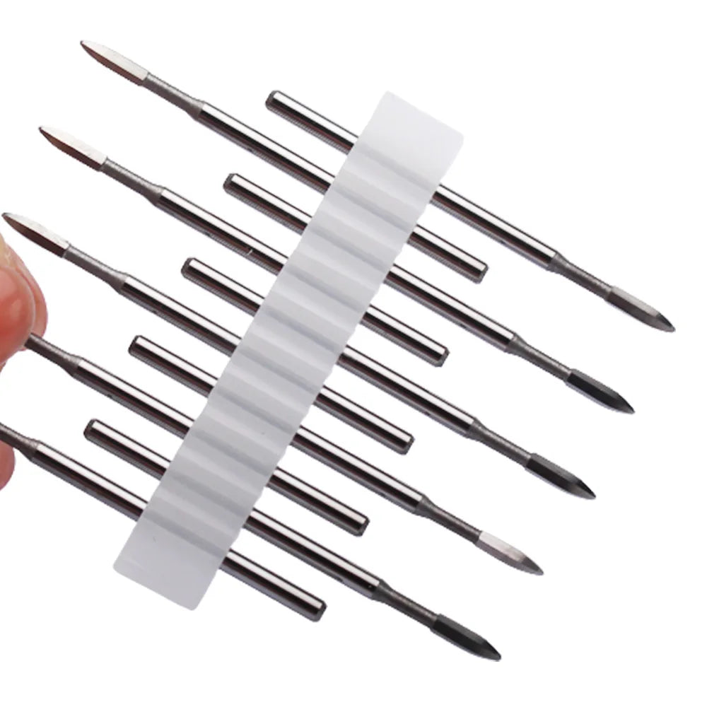 10pc Carbide Manicure Drills Nail Drill Bits Set Milling Cutters Kits Gel Polish Remover Files Electric Burr Tools Accesstries
