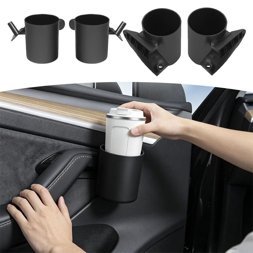 For Tesla Model 3 2017-2023 Model Y 2021-2023 Model 3 Highlan Model Y Juniper Car Door Cup Holder Storage Boxes Auto Accessories
