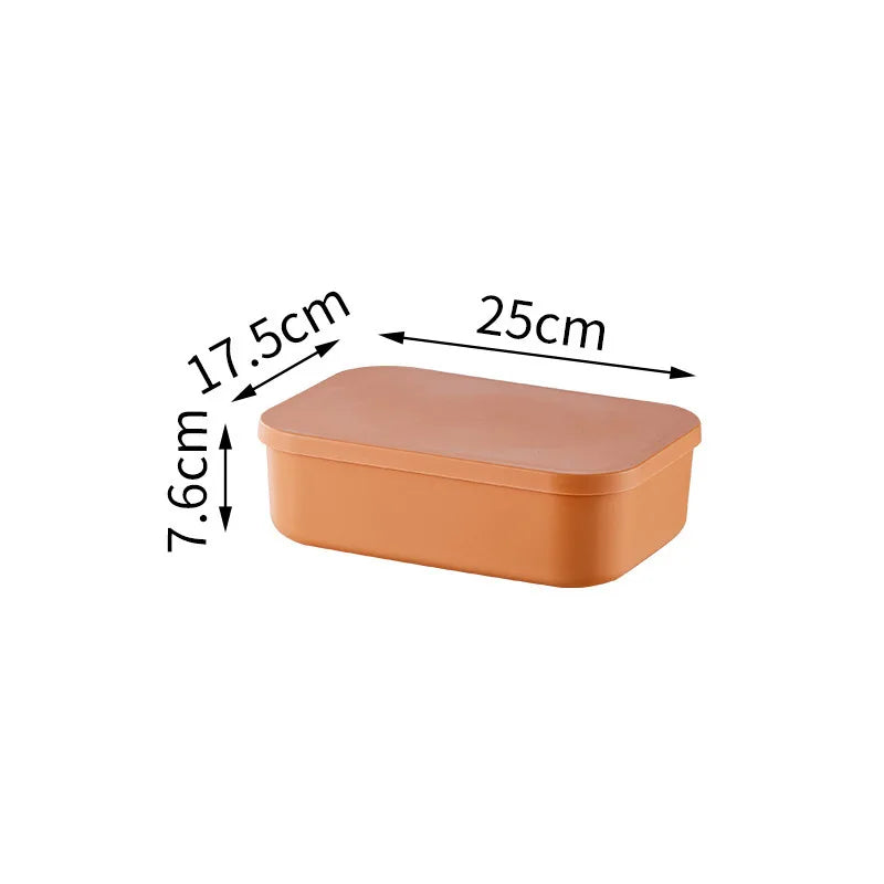 Colorful Plastic Organizers Storage Box With Lid For Toys Underwear Sock Jewelry Lipstick Container Stackable Baskets Bins