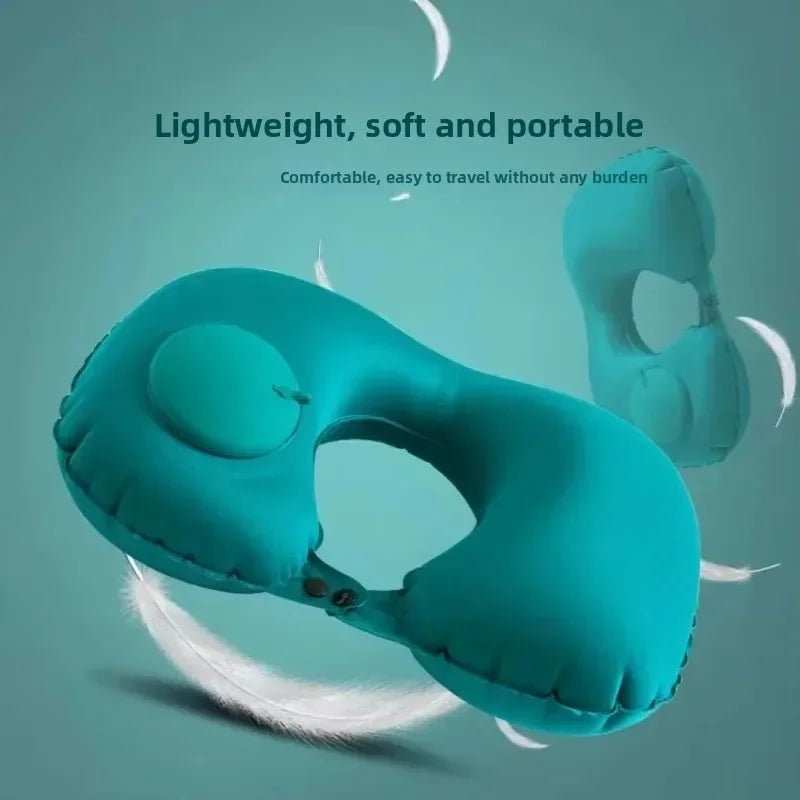 Travel Pillows Inflatable Super Light Portable Neck Pillow U-Shape Automatic Inflatable Cervical Vertebr Pillow 02