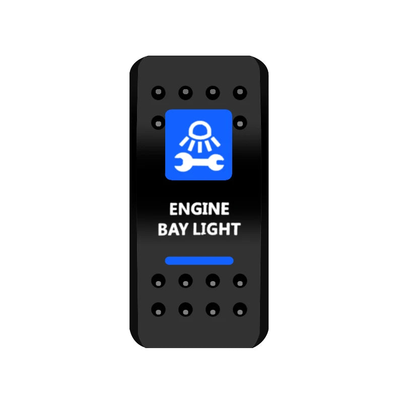 BANDC Rocker Switch Cover (No Switch) Anchor Bilge Pump Labels Cap for Car RV Marine Dash Panel Boat Accessories Carling Switch