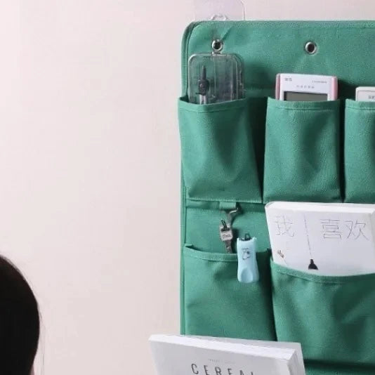 Fabric Wall Hanging  Storage Bag Mobile Phone Storage Bedside Wall Wall Hanging Bag Wardrobe Door Hanging-Bag
