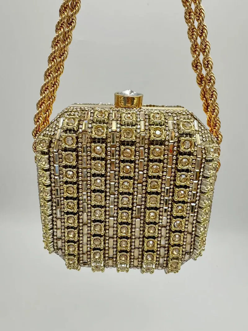 Fashion dinner bag, new pearl button handbag, formal bag shell, chain bag, crossbody bag, women's bag, bride's bag
