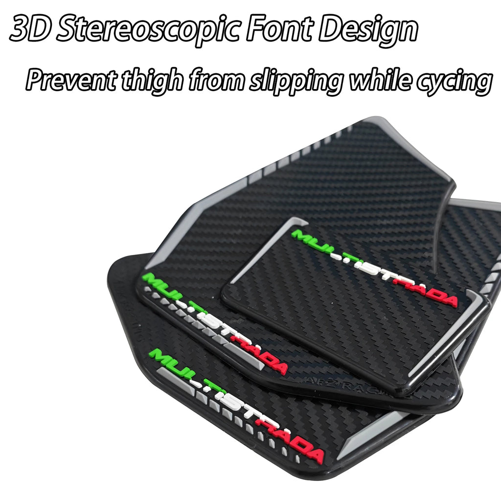 For Ducati Multistrada V4 MTS V4S MTS Non-Slip Tank Pad Knee Protector Side Stickers 2021-2024 Motorcycle Anti-slip Tank Sticker