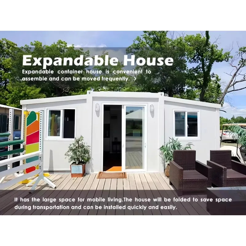 20FT/30FT/40FT Modern Prefab Luxury Prefabricated Container Expandable With Bathroom and Kitchen Container House