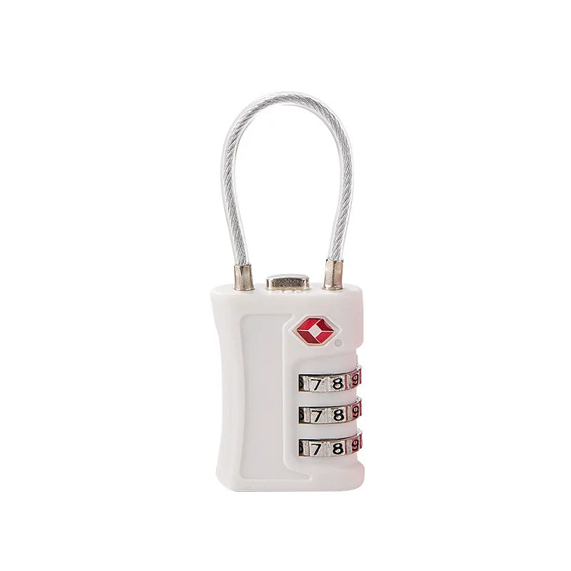 TSA Customs Lock 3 Digits Travel Password Changeable Lock Digital Lock Zinc Alloy Suitcase Luggage Anti-theft Lock for Airplane