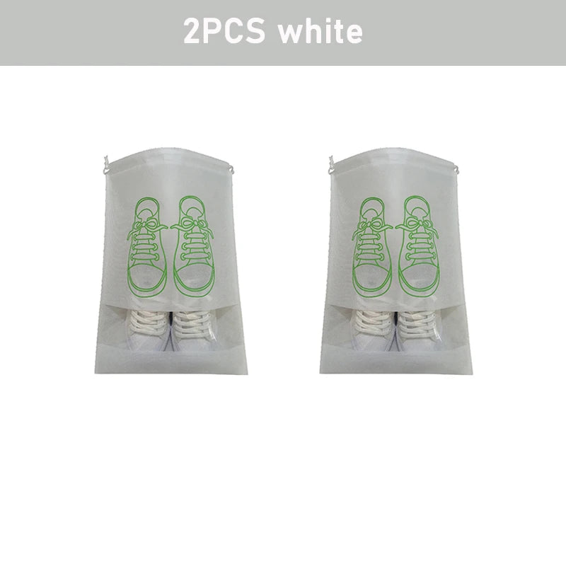 Non-woven Shoes Bag Waterproof Dustproof Travel Bag Portable Tote Drawstring Bag For Shoes Storage Shoes Organizer 2024