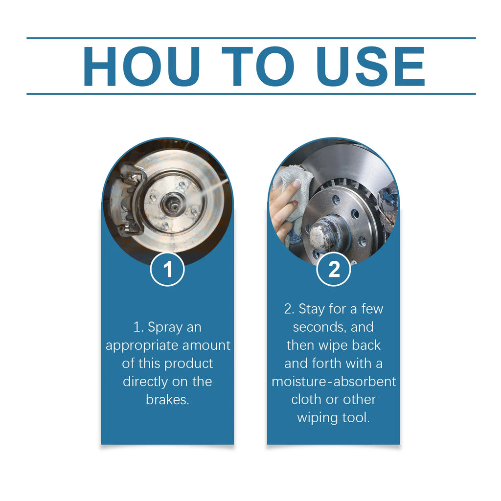 Brake Cleaner Spray Fast Evaporating Dust Remove Disc Clean Prevent Noise Corrosion Inhibitor Car Wheel Brake Polish Agent 100ml
