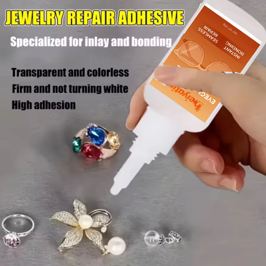 Eyeglass Repair Glue CA Clear Instant Bonding Adhesive Waterproof for Spectacle Frame Temple Sunglasses Plastic Metal Crack Fix