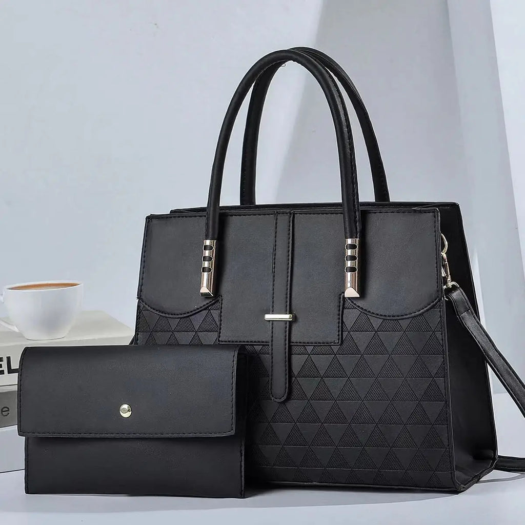 New Women's bag handbags for women femme Shoulder bag Women's Lychee pattern PU Portable bucket bag ladies messenger bag