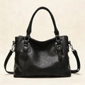 Retro Designer Soft PU Leather Women's Handbag Large Capacity Tote Bag with Multi-pocket Casual Shoulder Crossbody Bag for Ladie