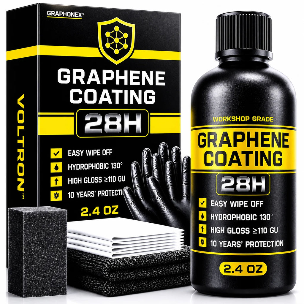 Graphene Ceramic Coating 28H with Self Healing and UV Track Technology Car Detailing Professionals 10+ Years of Protection