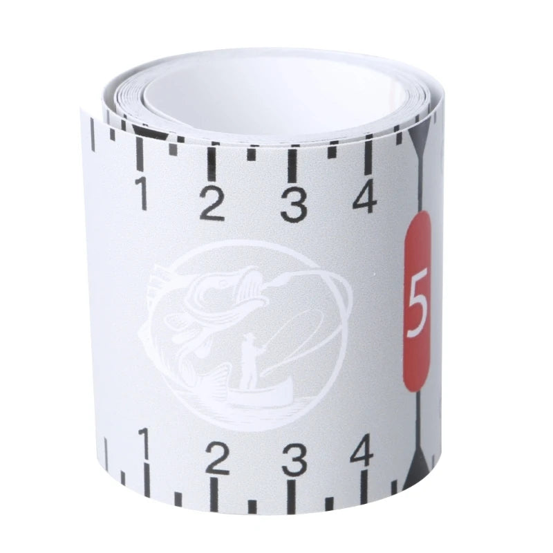 Sticker Tape for Boats Kayak Fishing Fish Measuring Device Fishing Ruler Adhesive Fish Ruler, 51Inch Fish Measuring Tape