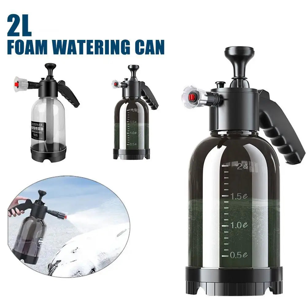 1pcs HandPump Foam Sprayer with 3 Types of Nozzle Hand Pneumatic Foam Cannon Snow Foam Car Wash Spray Bottle Car Window Cleaning
