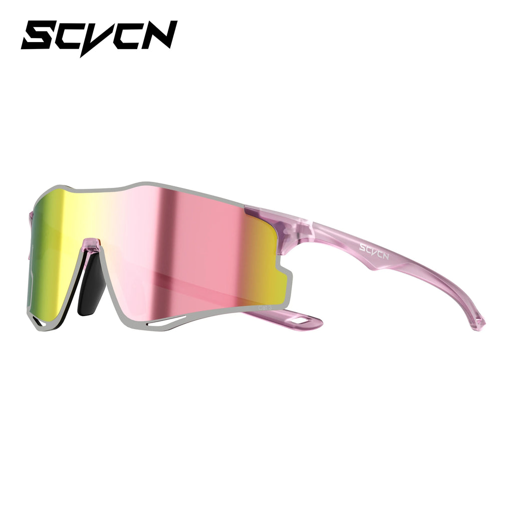 SCVCN Outdoor Photochromic Running Sunglasses Men Women Marathon Ultralight Glasses Sports Cycling Bicycle UV400 Hiking Eyewear