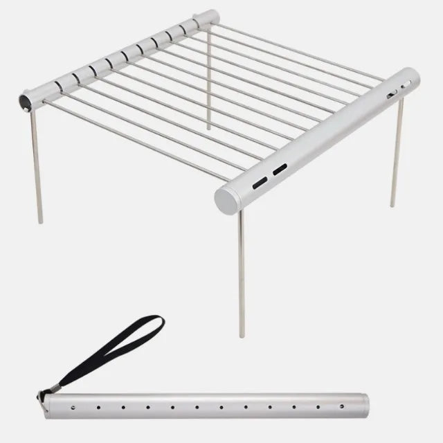 NEW Portable Stainless Steel BBQ Grill Folding Charcoal Barbeque Mesh for Camping Picnics Travel Backpacking Survial Grill Tools