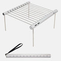 For Camping Picnics Travel Backpacking Survial Grill Tools NEW Portable Stainless Steel BBQ Grill Folding Charcoal Barbeque Mesh