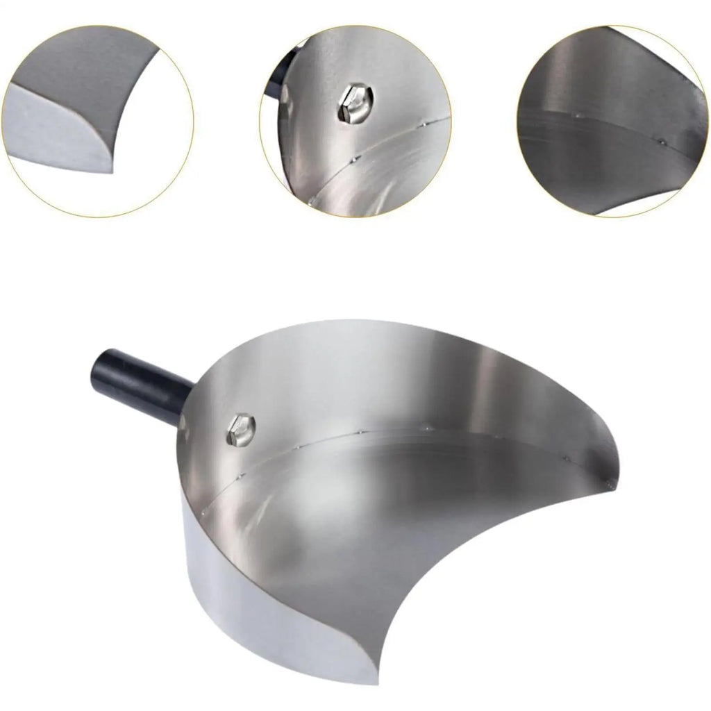 Handheld Kebab Doner Shove Rotisserie Catch Pan Meat Catcher Stainless Steel Rotisserie Meat Shovel Non-Stick Pans for Barbecue