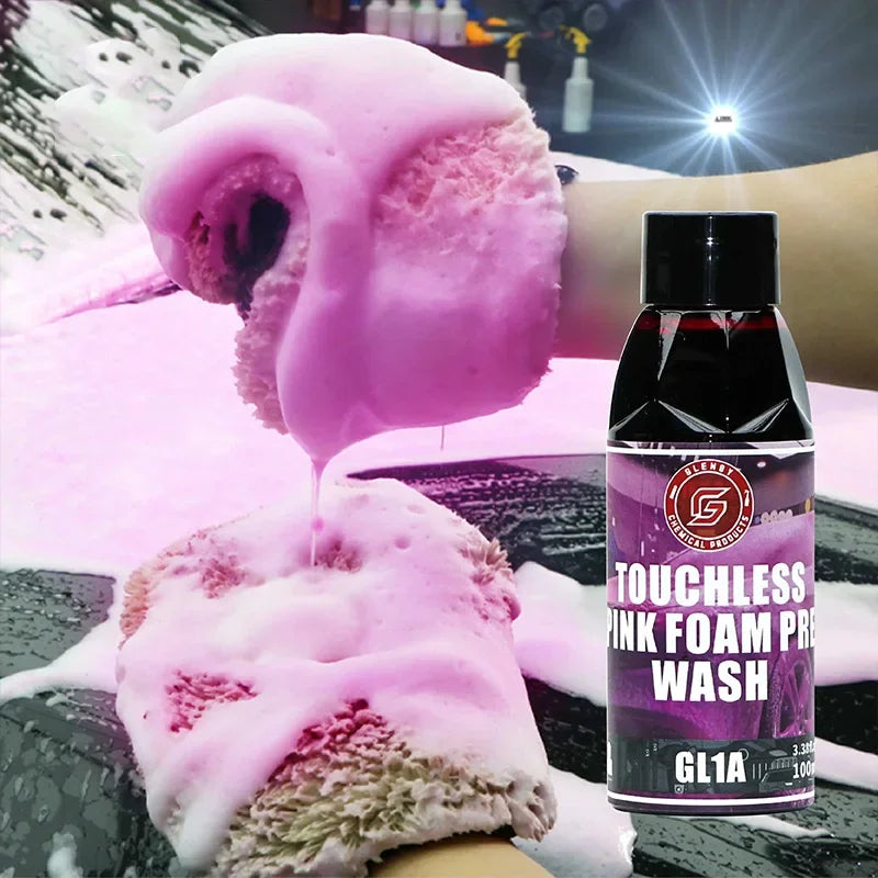 Premium Pink Foam Car Wash Soap Concentrate, High Foaming Cannon Liquid Detailing Cleanser, Extreme Dirt Remover & Shine Booster