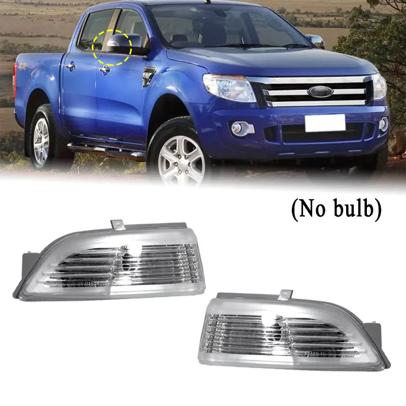Rearview Side Mirror Light Side Wing Turn Signal Reversing Indicator Lamp Housing (No Bulb) For Ford Ranger 2016-2020