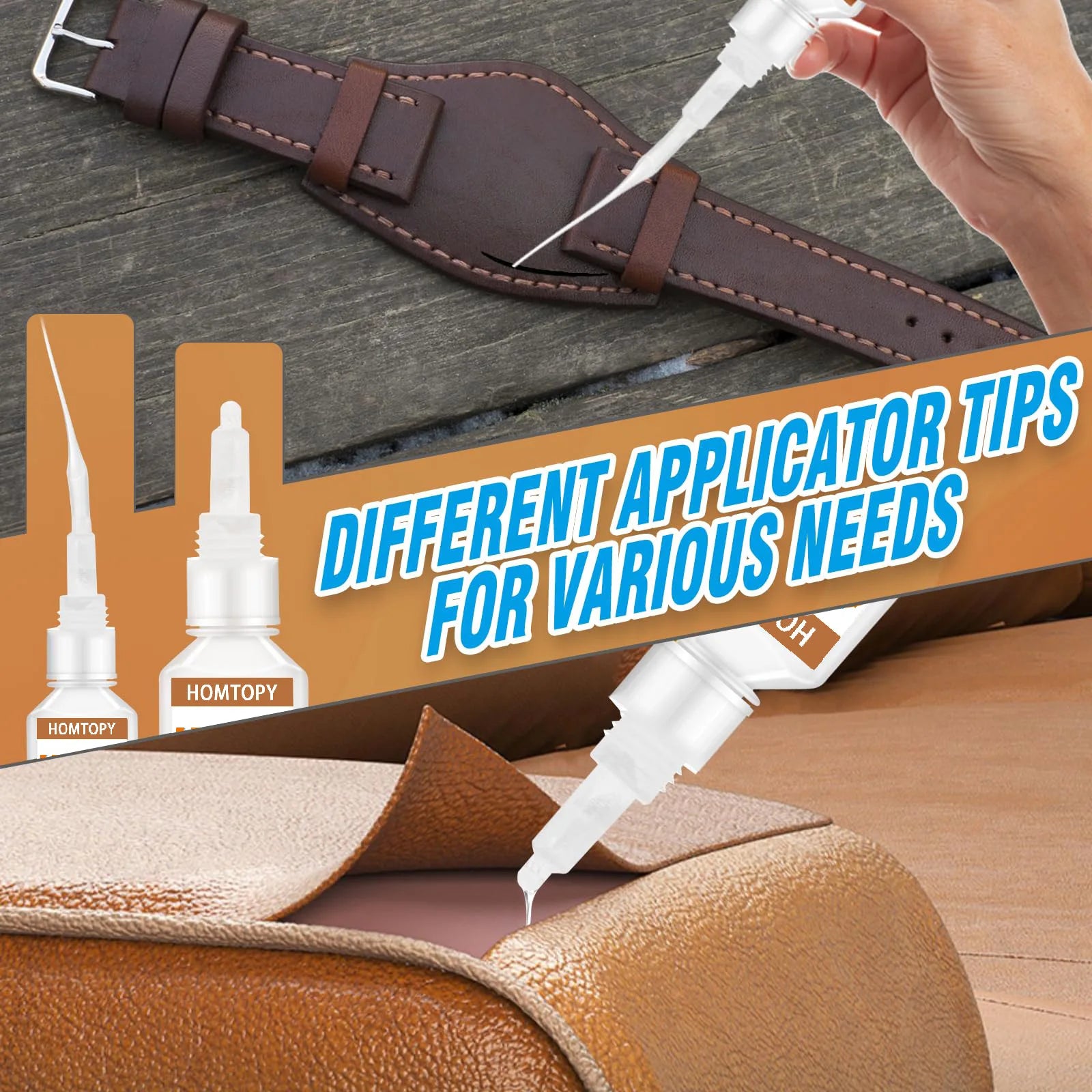 Instant Dry Leather Glue Waterproof Repair Adhesive for Shoes Handbags Belts - Quick Fix Solution for Leather Products